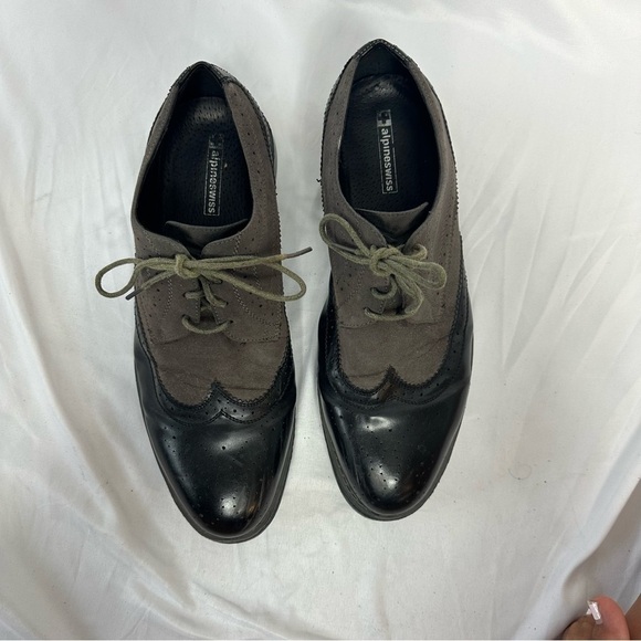 Alpine Swiss Men’s Wing Tip Shoes in Size 11 - Picture 3 of 6